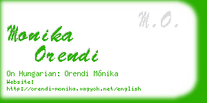 monika orendi business card