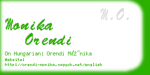 monika orendi business card